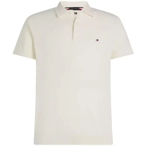 Luxuriöses Baumwoll-Kaschmir Polo-Shirt , Herren, Größe: L - Tommy Hilfiger - Modalova