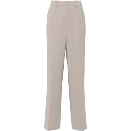 Crepe Texture Straight Leg Pants , female, Sizes: XS, 2XS - Theory - Modalova