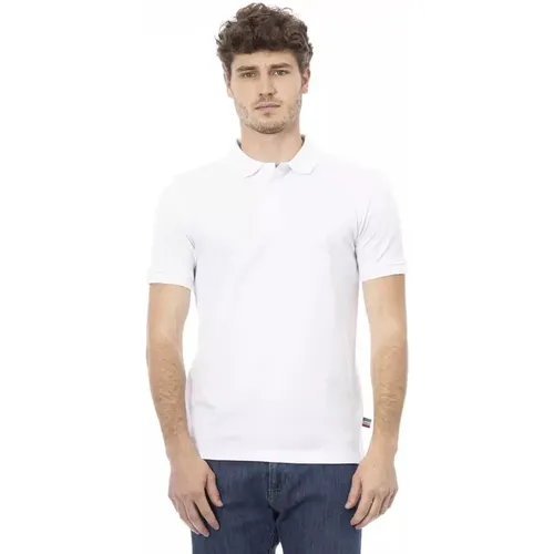 Elegantes weißes Baumwoll-Poloshirt , Herren, Größe: L - Baldinini - Modalova
