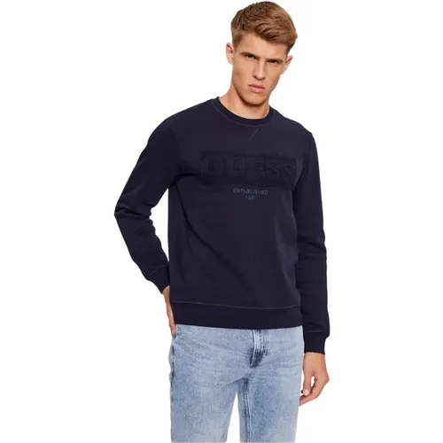 Slim Fit Logo Sweatshirt - , Herren, Größe: L - Guess - Modalova