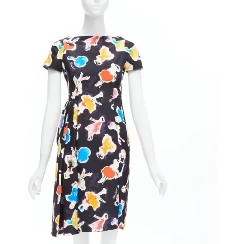 Pre-owned Silk dresses , female, Sizes: XS - Moschino Pre-Owned - Modalova