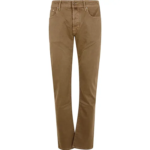 Slim Fit Bard Jeans in Almond ,Slim Fit Bard Jeans - Jacob Cohën - Modalova