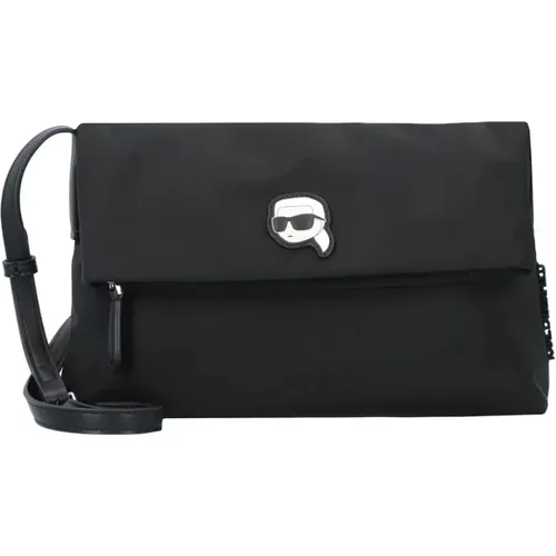 Polyester Shoulder Bag with Internal and External Pockets , female, Sizes: ONE SIZE - Karl Lagerfeld - Modalova
