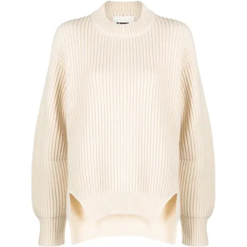 Long sleeve sweater , female, Sizes: S, M - Jil Sander - Modalova