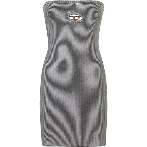 Grey Dress Aw24 Womens Fashion , female, Sizes: S, M, XS, L - Diesel - Modalova