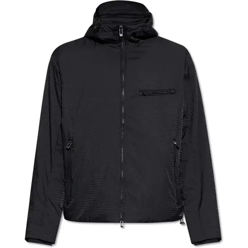 Gepolsterte Jacke mit Kapuze , Herren, Größe: 2XL - Emporio Armani - Modalova