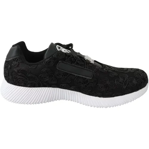 Elegante Laufschuhe Schwarz Polyester , Damen, Größe: 38 EU - Plein Sport - Modalova