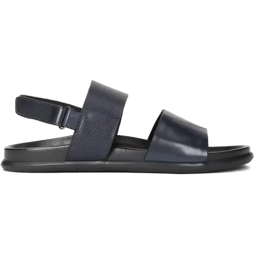 Herren marineblaue Sandalen , Herren, Größe: 41 EU - Kazar - Modalova