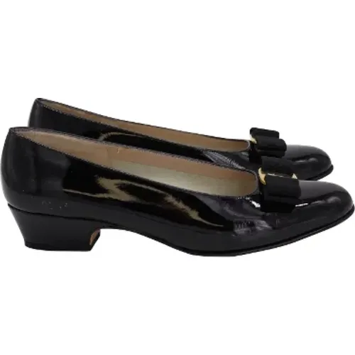 Pre-owned Leather heels , unisex, Sizes: 4 1/2 UK - Salvatore Ferragamo Pre-owned - Modalova