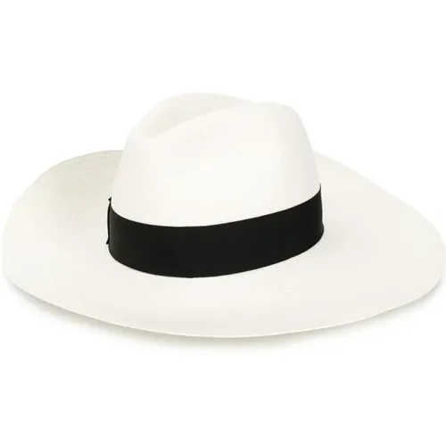 Black Sophie Panama Hat , female, Sizes: L - Borsalino - Modalova