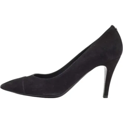 Pre-owned Suede heels , female, Sizes: 4 1/2 UK - Chanel Vintage - Modalova