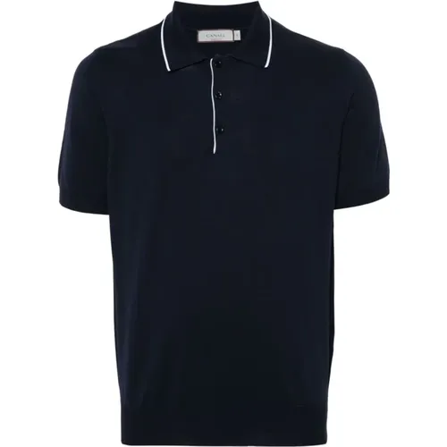 Cotton polo shirt , male, Sizes: 3XL, 4XL - Canali - Modalova