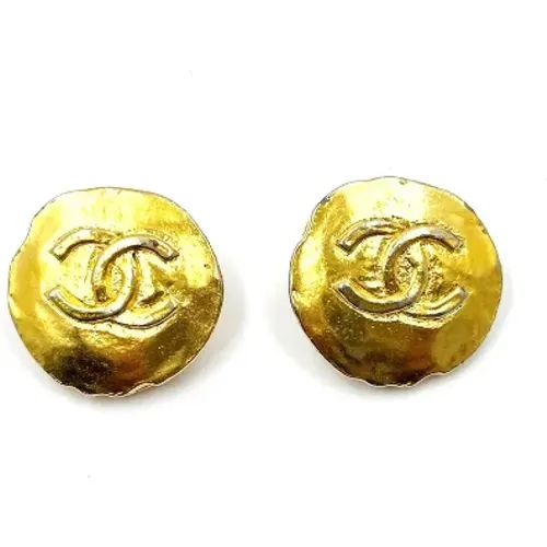 Pre-owned Metal earrings , female, Sizes: ONE SIZE - Chanel Vintage - Modalova