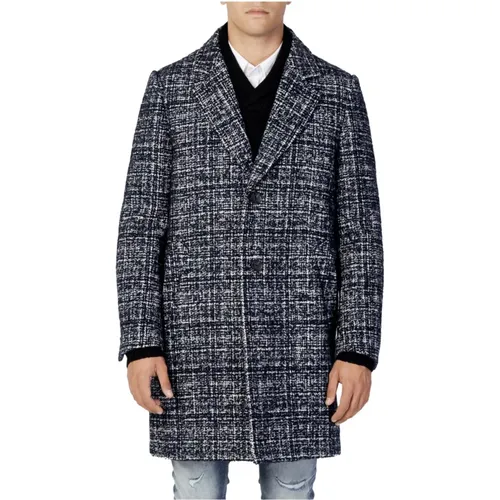Marl Buttoned Coat for Men , male, Sizes: XL, S, L - Antony Morato - Modalova