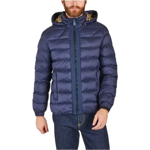 Down Jacket, Stay Warm and Stylish with this Hooded Men`s Jacket , male, Sizes: L - Colmar - Modalova