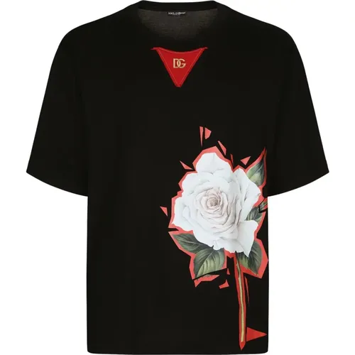 T-Shirts , male, Sizes: XL, M, S, L - Dolce & Gabbana - Modalova