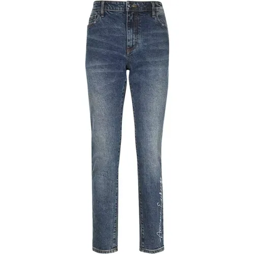 Slim-fit Jeans, Classic Denim Style , female, Sizes: W26 - Armani Exchange - Modalova