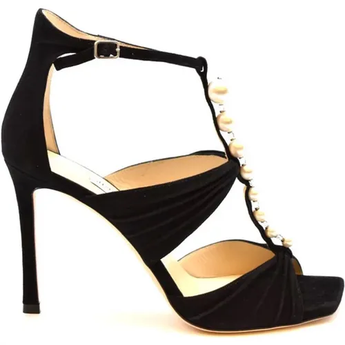 Elegante Schwarze Ledersandalen - Jimmy Choo - Modalova