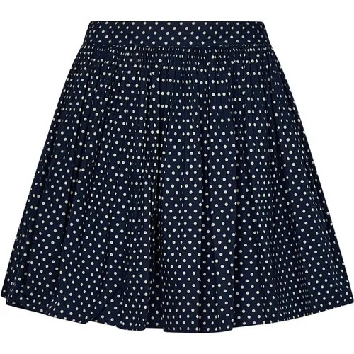 Polka Dot Pleated Skirt , female, Sizes: 2XS, S, XS - Polo Ralph Lauren - Modalova