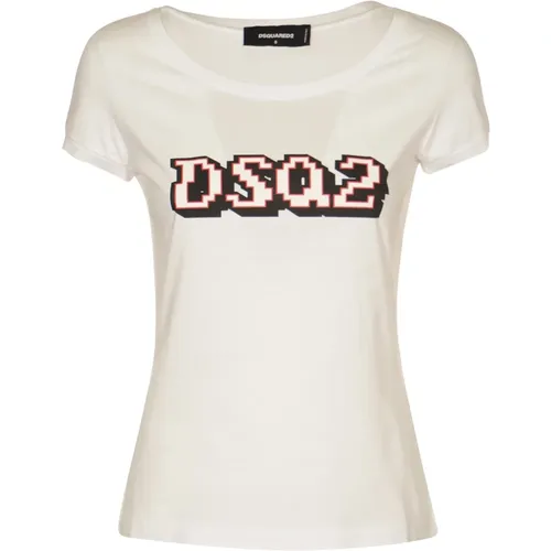 Scoop Tee T-shirts and Polos , female, Sizes: L, S, M - Dsquared2 - Modalova