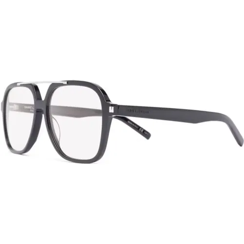 Schwarze Sonnenbrille mit Zubehör , Damen, Größe: 58 MM - Saint Laurent - Modalova