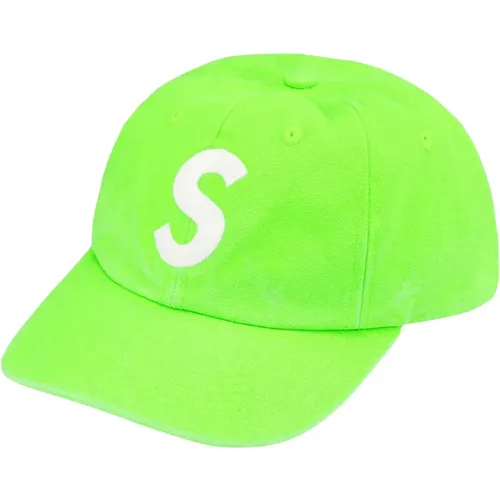 Canvas S Logo Lime Cap , unisex, Sizes: ONE SIZE - Supreme - Modalova