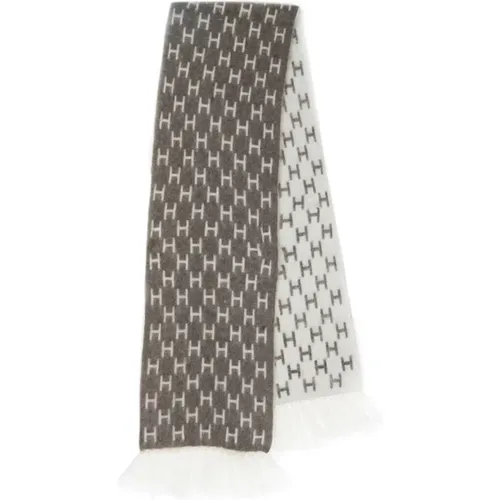 Asta Scarf Accessories Offwhite , female, Sizes: ONE SIZE - Hést - Modalova