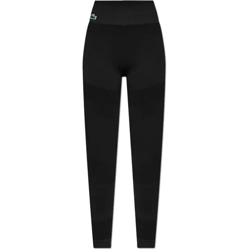 Leggings mit Logo-Patch , Damen, Größe: L - Lacoste - Modalova