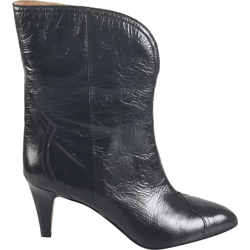 Leather Western Ankle Boots , female, Sizes: 6 UK, 4 UK, 5 UK, 3 UK - Isabel marant - Modalova