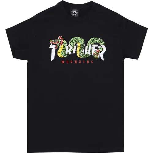 Schwarzes Aztec Tee Herren T-Shirt - Thrasher - Modalova