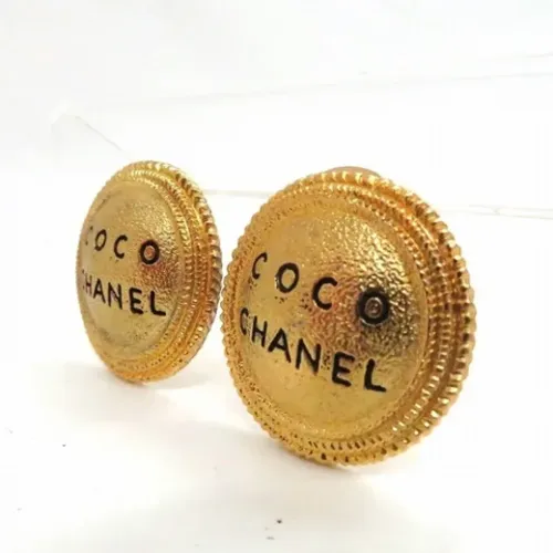 Pre-owned Gold gold Chanel earrings , female, Sizes: ONE SIZE - Chanel Vintage - Modalova