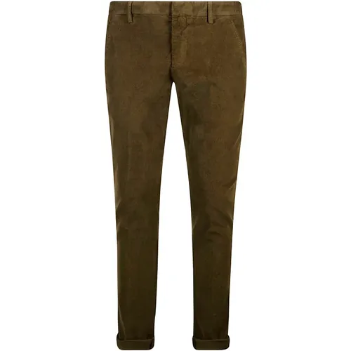 Gaubert Corduroy Slim Chino Trousers , male, Sizes: W33, W30, W29, W35, W34 - Dondup - Modalova