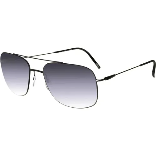 Dark Grey Sunglasses Titan Breeze , male, Sizes: ONE SIZE - Silhouette - Modalova