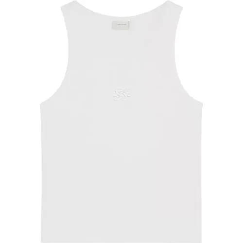 Tank Top Knot Weiß , Herren, Größe: M - Filling Pieces - Modalova