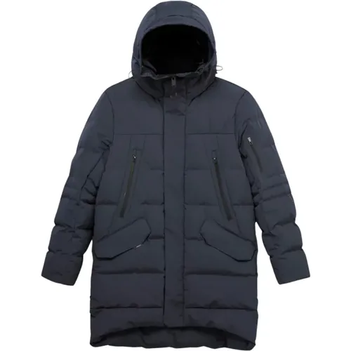 Parka Jacke Schwarz Qm488 , Herren, Größe: L - Krakatau - Modalova