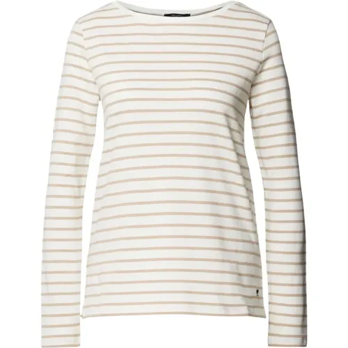 Striped Long Sleeve Cotton T-shirt , female, Sizes: L, XL, S - Max Mara Weekend - Modalova
