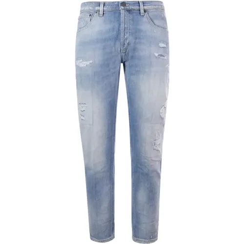 Denim Ripped Jeans , male, Sizes: W31, W32, W33, W35, W34, W30 - Dondup - Modalova