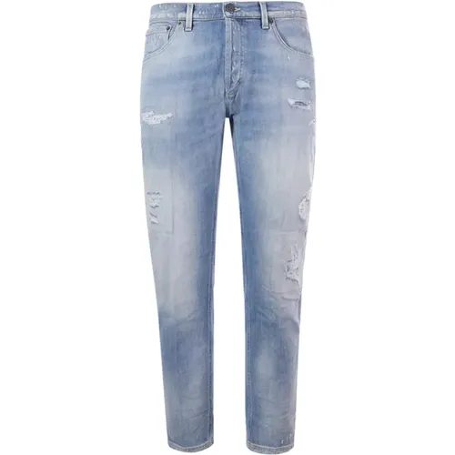 Denim Ripped Jeans , male, Sizes: W33, W30 - Dondup - Modalova