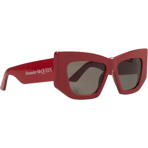 Sunglasses with Engraved Logo , female, Sizes: 53 MM - alexander mcqueen - Modalova