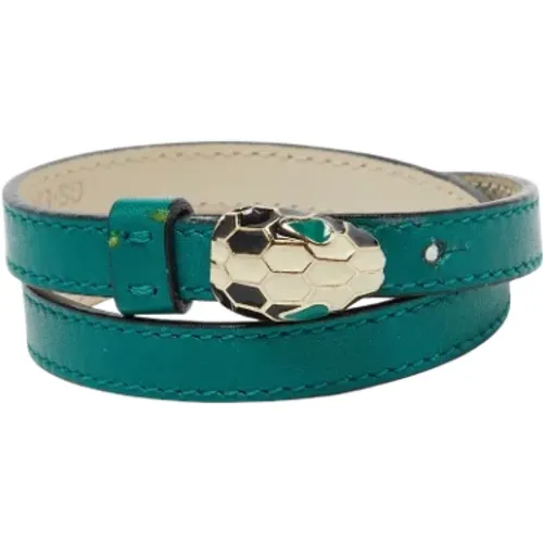 Pre-owned Leather bracelets , female, Sizes: ONE SIZE - Bvlgari Vintage - Modalova