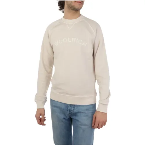 Classic Varsity Crewneck Sweatshirt , male, Sizes: XL, S - Woolrich - Modalova
