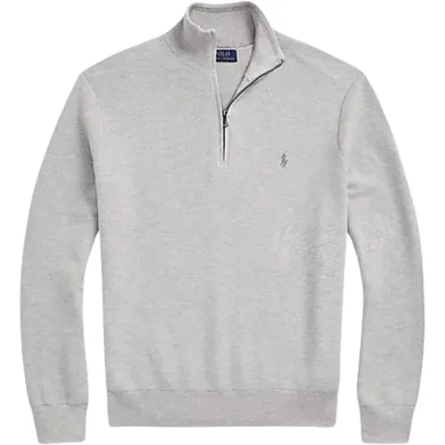 Herren Grauer Reißverschluss-Pullover - Polo Ralph Lauren - Modalova