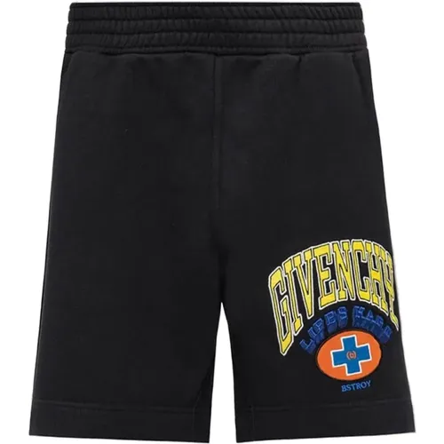 Logo Bermuda Shorts aus Fleece - Givenchy - Modalova