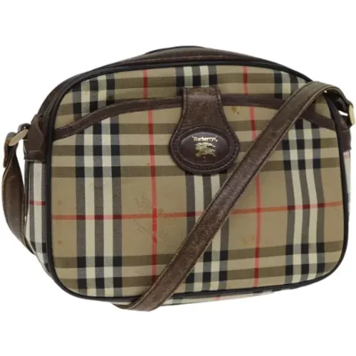 Pre-owned Canvas shoulder-bags , female, Sizes: ONE SIZE - Burberry Vintage - Modalova