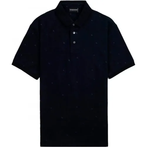 Mini Eagle Polo Shirt , Herren, Größe: L - Armani - Modalova