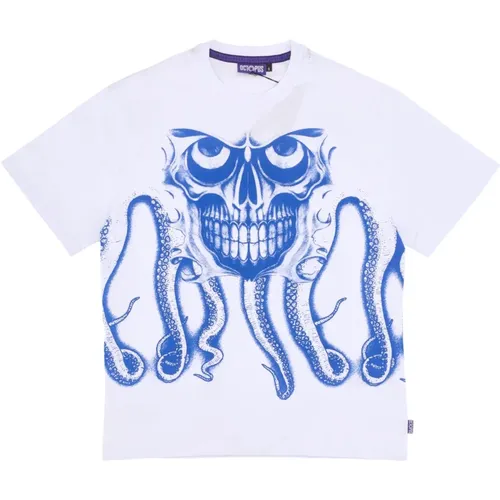 Skull Tee Streetwear T-Shirt - Octopus - Modalova