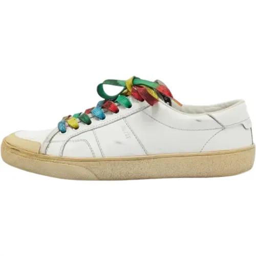 Pre-owned Leather sneakers , female, Sizes: 4 1/2 UK - Yves Saint Laurent Vintage - Modalova