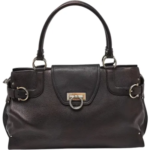 Pre-owned Leather totes , female, Sizes: ONE SIZE - Salvatore Ferragamo Pre-owned - Modalova