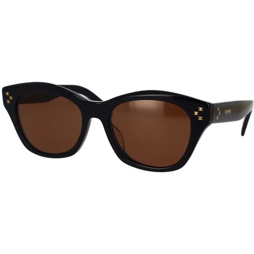Squadrata Sunglasses with Brown Gradient Lenses , female, Sizes: 55 MM - Celine - Modalova