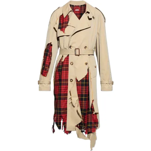 Trenchcoat mit Woll-Einsätzen - alexander mcqueen - Modalova